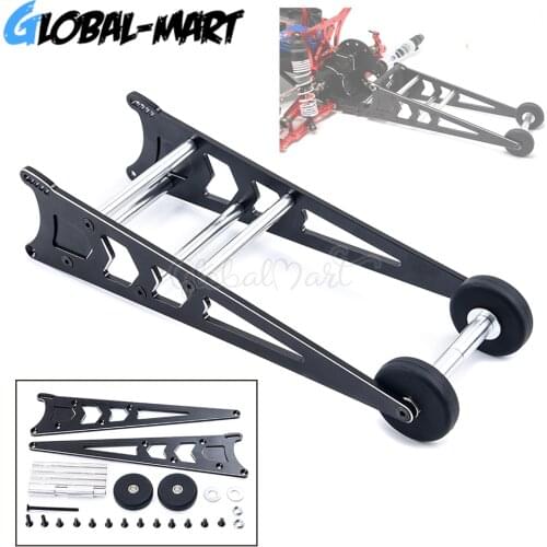 Aluminum Alloy Tail Wheel Head-up Wheelie Bar for 1/10 Traxxas Slash 2WD Rustler Stampede RC Car Modification Upgrade Part