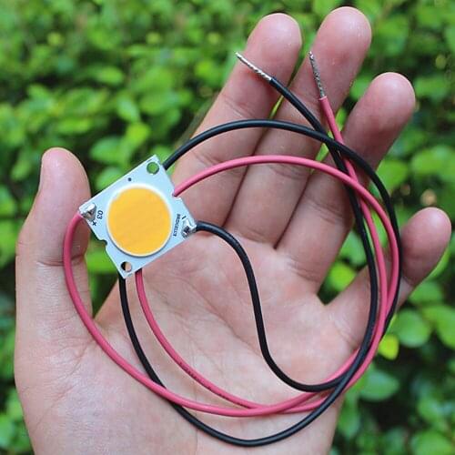 1PCS DC 15V 5000K 30W 2A Cold white color super bright LED lamp beads LED light chip for Integrated Spotlight with Wire