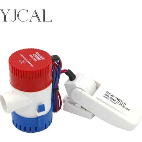 Bilge Pump 1100GPH DC 12V 24V Float Switch Combination Suit Electric Water Pump For Aquario Submersible Seaplane Motor Homes