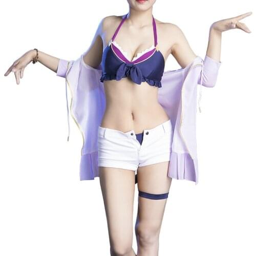 YOYOCOS Swimwear Dive cosplay Kyaru Momochi Kiruya Bikini Bathing S Anime Cosplay Costumes Re:Dive Elastic COS Lovely