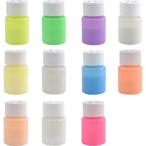 20g Glow in the Dark Acrylic Luminous Paint Bright Pigment Party Decoration DIY Sky blue