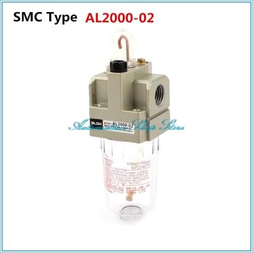 AL2000-02 1/4" BSP Air Oiler Pneumatic Oil Fog Lubricator Max Press 1.0MPa
