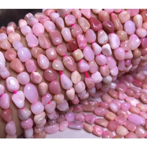 AAA LOOSE BEADS pink/yellow Opal BAROQUE 6-8mm Wholesale for DIY jewelry Necklace 36cm