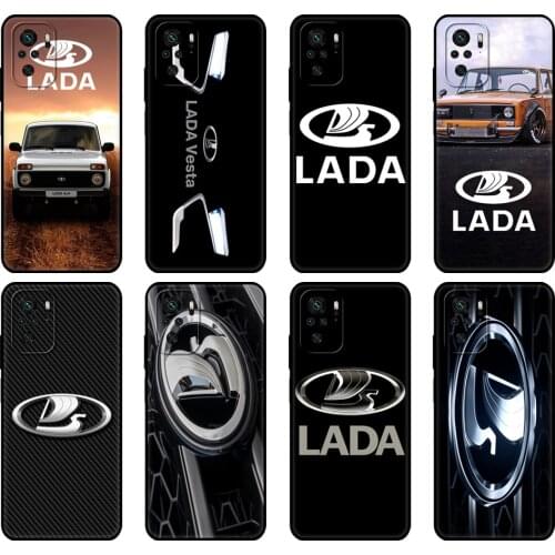Black tpu Case For Xiaomi Redmi 9T Case Redmi Note 9T Note 10 Pro Case Russian National Automobile LADA