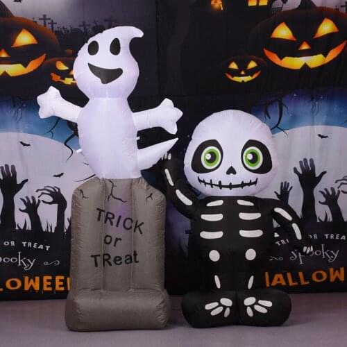 Black skull Inflatable Ghost Halloween Horror Props Halloween Party Decoration DIY Halloween garden decoration horror house