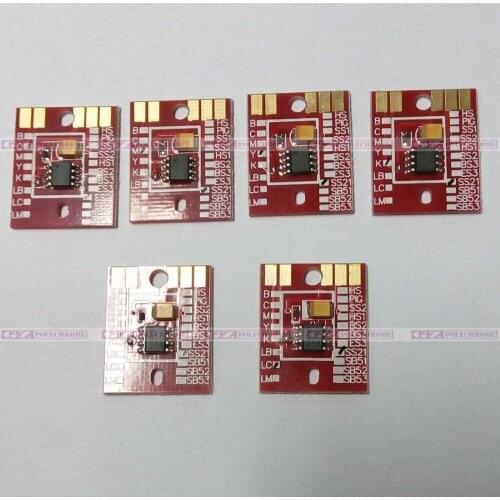 Mimaki SS21 auto reset chip permanent chip for mimaki JV33 160 CJV130 Inkjet Printer CMYKLCLM 6 Colors