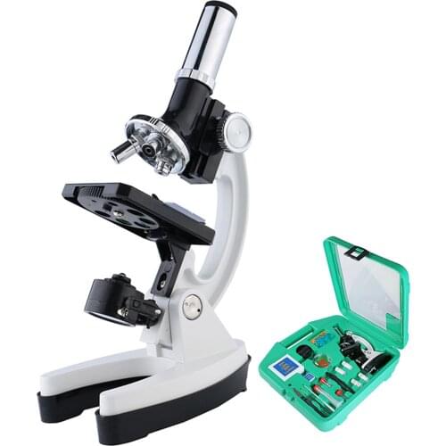 Digital Microscope Set with Accessories Kit 100X-1200X Kids Students Microscope Biology Science Scientific Lab Mini Magnifier