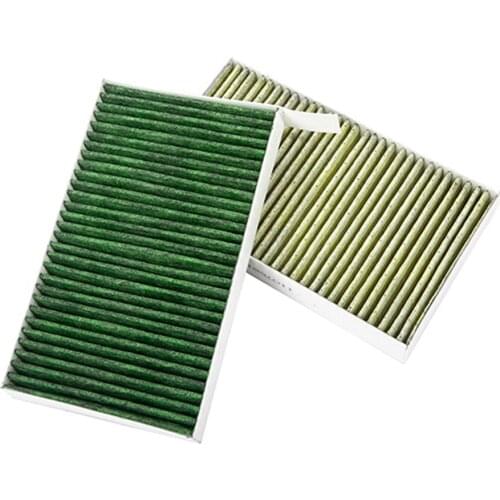 KKMOON 2pcs Replacement Activated Carbon Air Filter For Model 3 Air Conditioning Filter Cotton Deodorant Purifier