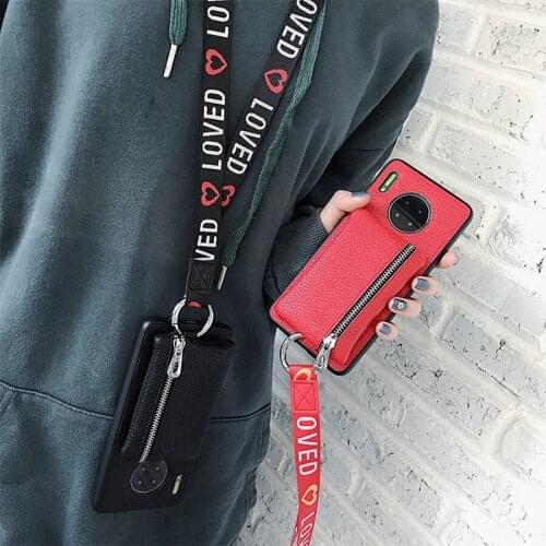 Wallet card leather case for samsung galaxy note 20 10 pro 9 8 s21 s20 ultra s10 s9 s8 plus s7 edge Fashion Embroidery love stra