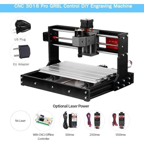 Upgrade Version CNC 3018 Pro Laser Engraver GRBL Control DIY Mini CNC Router Machine DIY Engraving Machine + Offline Controller