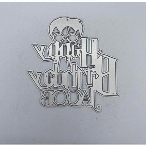 Metal Cutting Dies Happy Birthday for DIY Scrapbooking Album Paper Cards Decorative Crafts Embossing Die Cuts