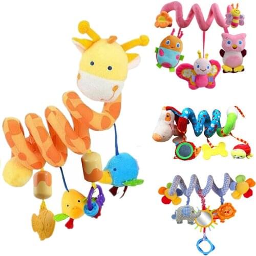 Baby Rattles Mobiles Educational Toys For Children Teether Toddlers Bed Bell Baby Playing Kids Stroller Hanging Dolls 20%Off