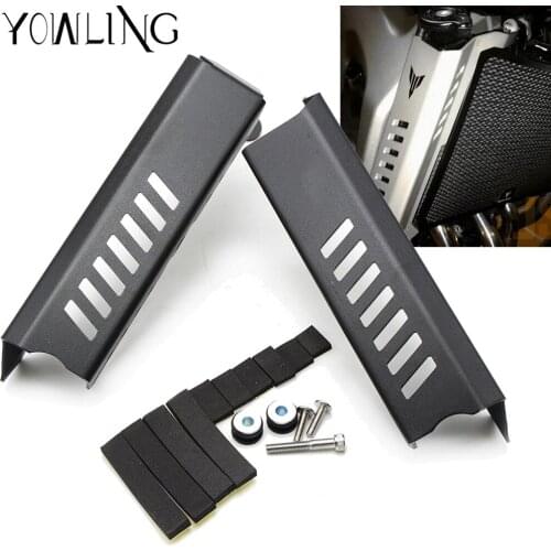 MT 09 MT09 Aluminum Black Radiator Grille Cover Guard Protector For Yamaha MT-09 FZ09 FZ-09 FZ 09 2014 2015 2016 2017
