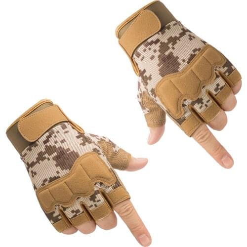 Men Tactical Gloves Half Finger Bicycle Gloves Military Army Shooting Gloves Anti-Slip Outdoor Sports Fitness Accessories
