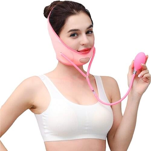Inflatable Facial Slimming Strap Face Lift Belt Facial Slimming Bandage Reduce Double Chin Face Lift Up Thinning Firming Band