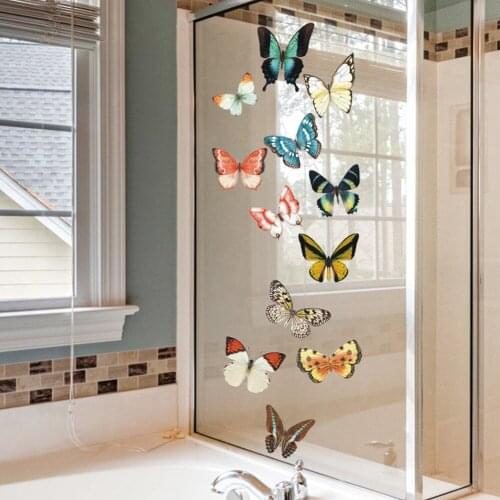 Large Size Butterfly Stickers Anti-Collision Glass Clings Doors Glass Decor Butterfly Window Stickers To Prevent Bird Strikes