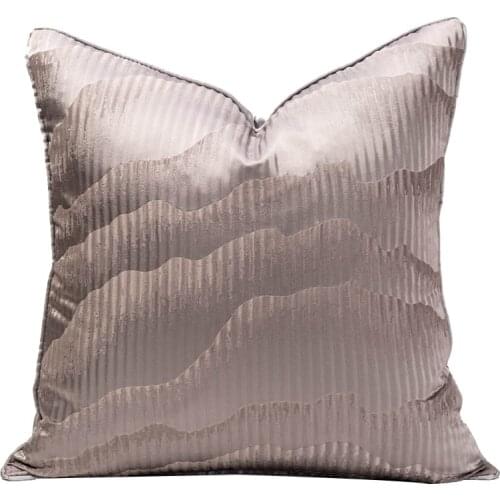 Mountain Printed Pattern Silver Grey Throw Pillow Cover Polyester Sofa Cover Cushion Cover Home Decoration