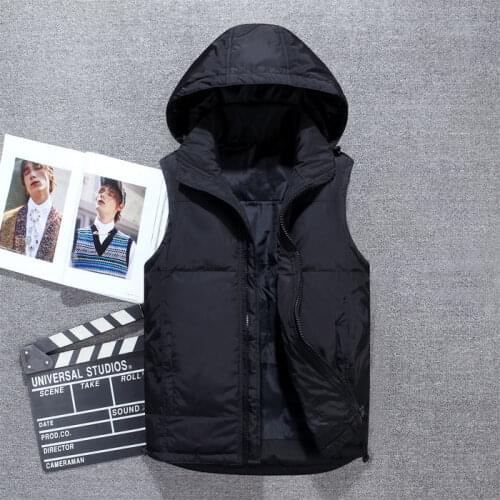 New Arrival Down Vest Autumn Winter Men Light Thin Warm Thick Coat Casual Large Loose Sleeveless Plus Size L XL 2XL 3XL 4XL 5XL