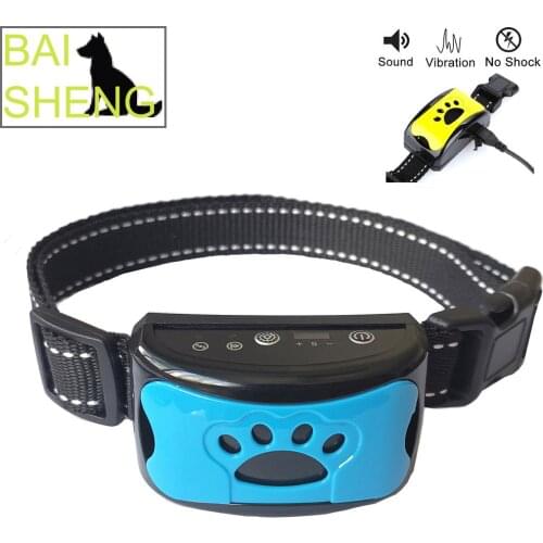 Hot Ultrasonic Dog Training Collar USB Electric Pet Anti Barking Intelligent Devices Stop Barking Vibration Anti Bark Devices