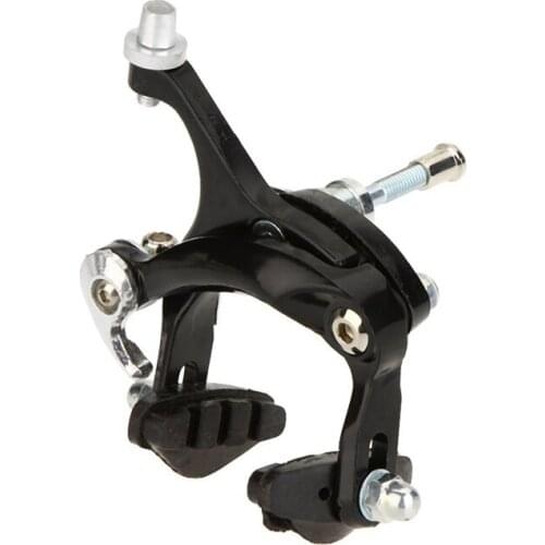 Front Caliper Brake Bicycle Aluminum Alloy Outdoor Rubber Colours black
