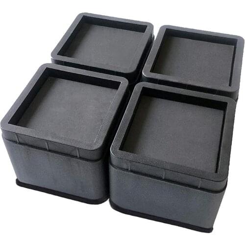 Durable ABS plastic and non-slip foam home foot accessories - bed and furniture riser #CO