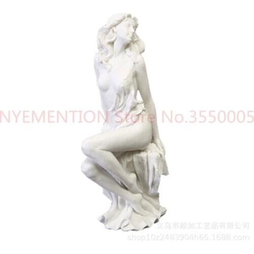 Decoration Fashion Abstract White Sandstone Beauty Sculpture Ornament Handmade Wedding Decoration Statue Gift Sculpture 5pcs