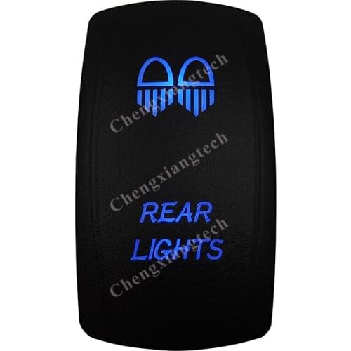 Rear Lights Car Boat Blue Led Lasor 5 Pin Rocker Toggle Switch On Off 12v 24v Marine Grade for Carling Arb Narva 4x4