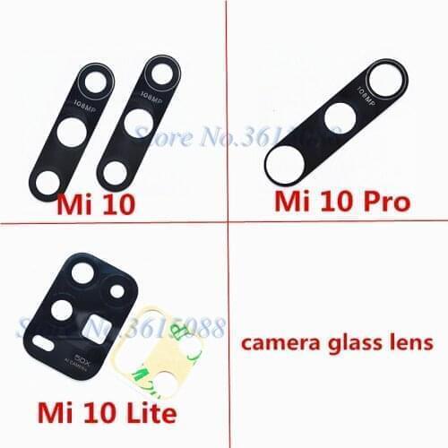 50x Rear Back Camera Glass Lens Replacement Parts for Xiaomi Mi 10 Pro Lite with sticker