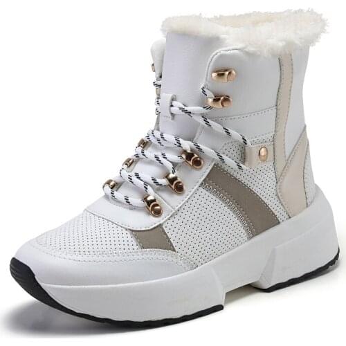 Female Winter Shoes Snow Boots Plush Warm Ankle Boots For Women Outdoor Winter Shoes Waterproof Boots WomenBooties Botas Mujer