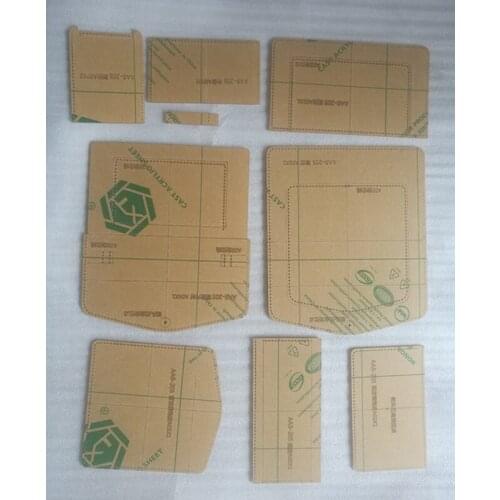 1Set Acrylic Stencil Template For DIY Leather Handmade Craft women handbag Shoulder bag Sewing Pattern 19*16*11cm