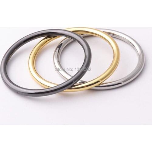 10pcs/lot 39mm inner alloy Metal O ring Buckle for key ring Belt Bag Garment buckles