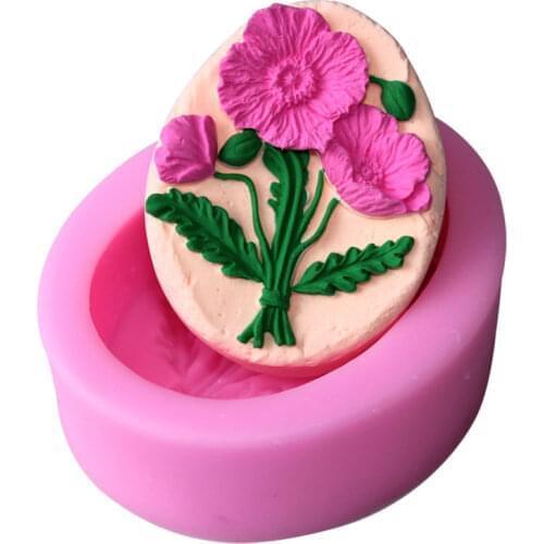 3D Flower Silicone Soap Mould Sunflower Silicone Soap Forms Homemade Soaps Mold for Soap Making DIY Candle Moulds