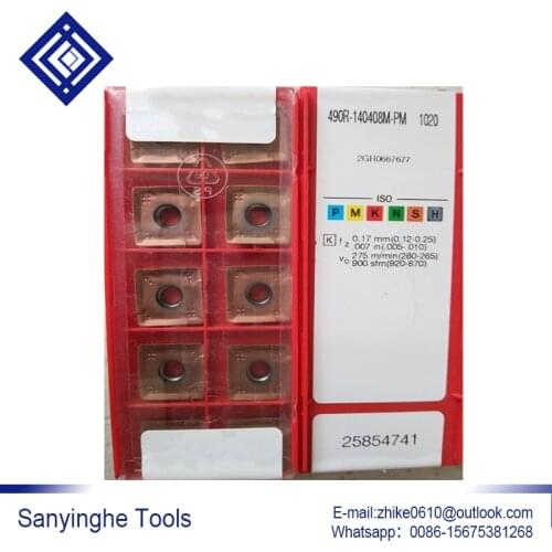 Free shipping high quality 490R-140408M-PM 1020 cnc carbide milling inserts bladec lathe tools (10pcs/lots)