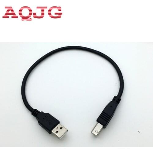 30cm USB 2.0 Type A Male to B Male ( AM to BM ) Adapter Converter Short Data Cable Cord for Epson Printer Black