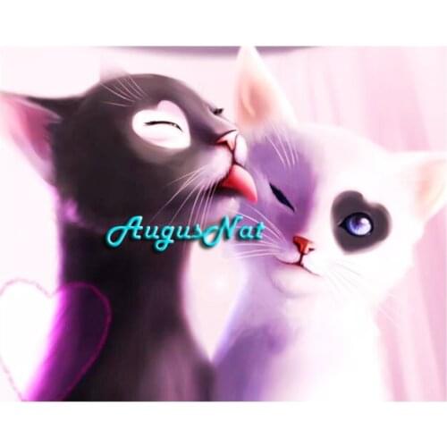 Cats diamond painting full square lover wall art wedding decor diy diamond dotz picture diamont draw stickers crystal embroidery