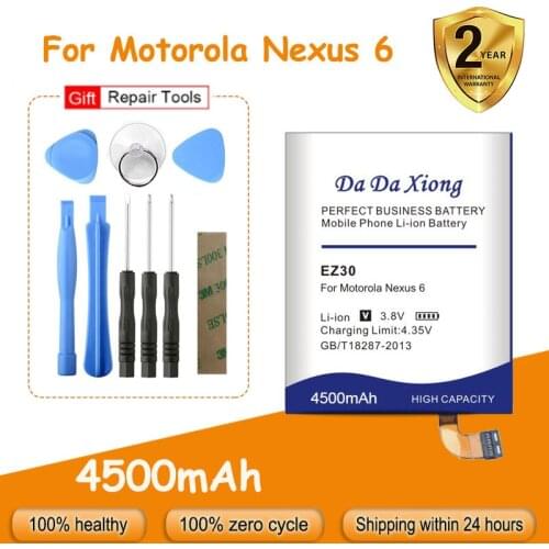 Hot Selling Da Da Xiong 4000mAh EZ30 Battery for Motorola Nexus 6 Google Battery XT1115 XT1110 Nexus6 Cell Phone