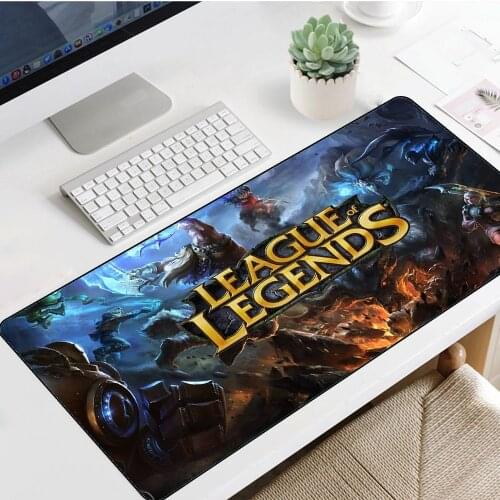 League of Legends 900x400mm Scenery Speed Large Laptop Gaming Mouse Pad Keyboard Lock Game Handle LOL Game Console Gaming Desk