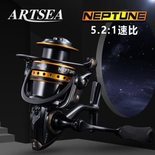ARTSEA Spinning Reel 8KG Max Drag Power 8+1BBS 5.2:1 Fishing Reel Bass Pike