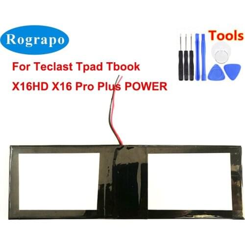 New 3.7V 11000mAh Battery For Teclast Tpad Tbook X16HD X16 Pro Plus POWER Tablet PC Tablet PC Accumulator 3-Wire +Tools