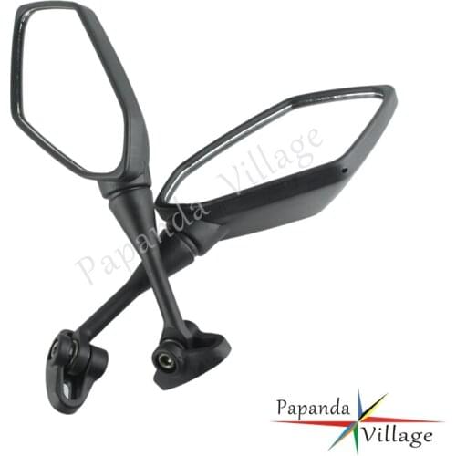 Papanda Motorcycles Black Shell Rear View Mirrors Left Right Side Mirror for Honda CBR250 88-94 CBR600 03-10 CBR900 CBR1000