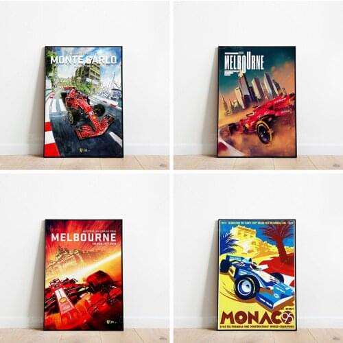 F1 MONACO Grand Prix MONTE CARLO 27 May 2018 Poster