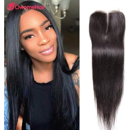 Brazilian Straight HD Lace Closure Frontal 4x4 Lace Closure Human Hair Closure Pre Plucked Bleached Knots Remy Hair