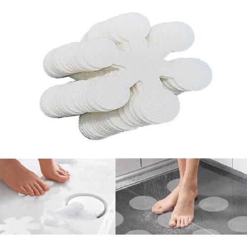 6/12/20pcs Bathroom Transparent Non-slip Tape Flower Shaped Anti-slip Strips Bath Tub Shower Sticker Bathroom Accessories