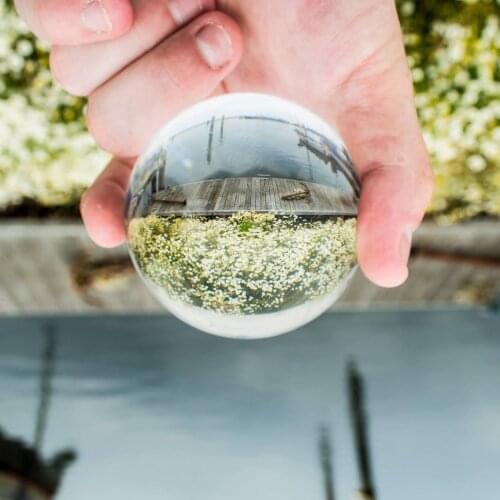 K9 Clear Chandelier Lens Ball Crystal Glass Ball Crystal Ball Stand for Sphere Photography Decoration Home Decorative Ball