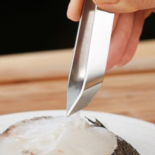 Cheap Stainless Steel Fish Bone Tweezers Remover Pincer Puller Tongs Pick-Up Seafood Tool Crafts High Quality