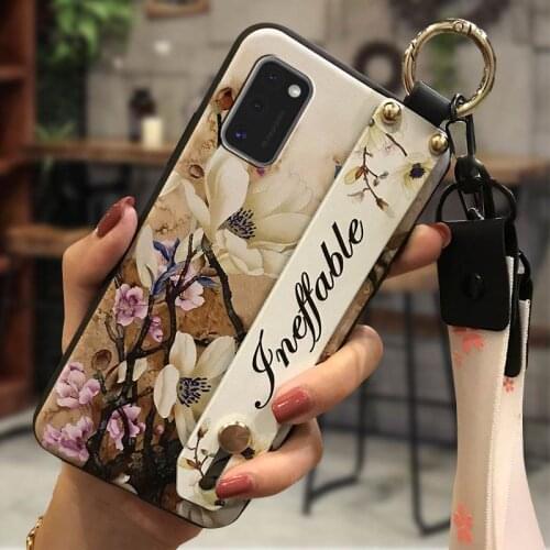 Lanyard Soft Case Phone Case For Samsung Galaxy A41 Anti-knock Phone Holder Fashion Design Anti-dust