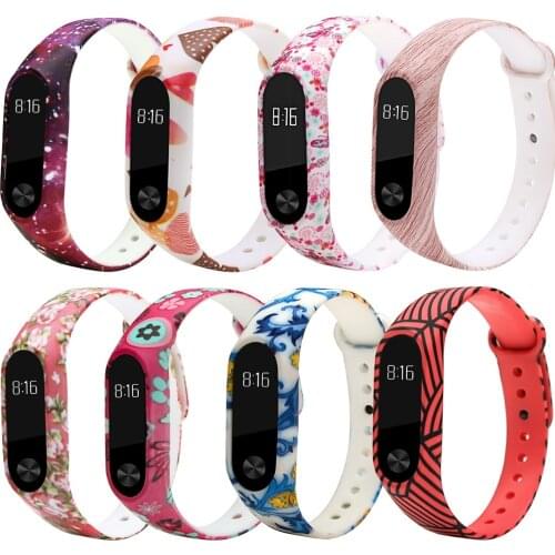 Miband 2 Strap Belt Silicone pulseira Colorful Wristband wriststrap for Mi Band 2 Smart Bracelet for Xiaomi Mi Band 2