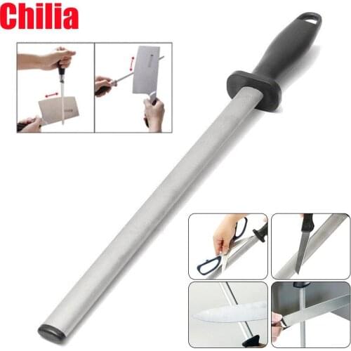 High Quality New Diamond Kitchen Knife Sharpening Rod Steel Sharpener Stone Tool