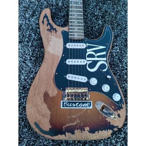 High quality guitar, SRV style electric guitar, maple neck, alder body, custom electric guitar, free delivery