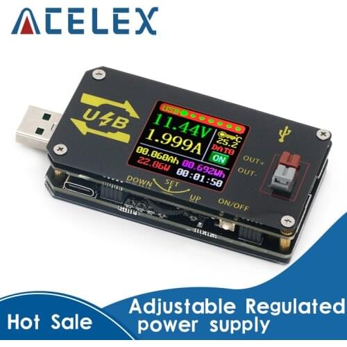 XY-UDP Digital USB DC DC Converter CC CV 0.6-30V 5V 9V 12V 24V 2A 15W Power Module Desktop Adjustable Regulated power supply